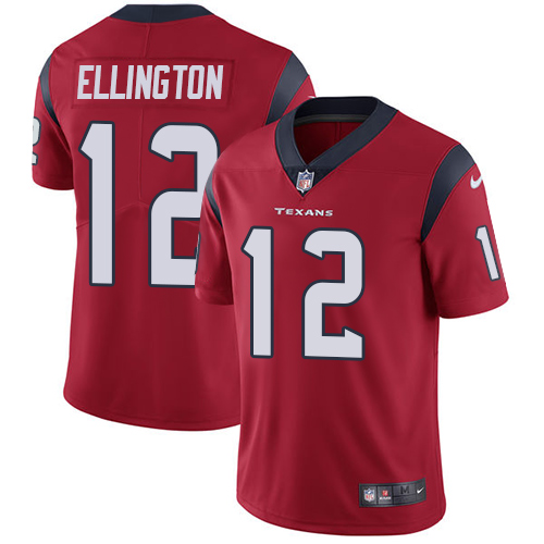 Nike Texans #12 Bruce Ellington Red Alternate Men's Stitched NFL Vapor Untouchable Limited Jersey - Click Image to Close